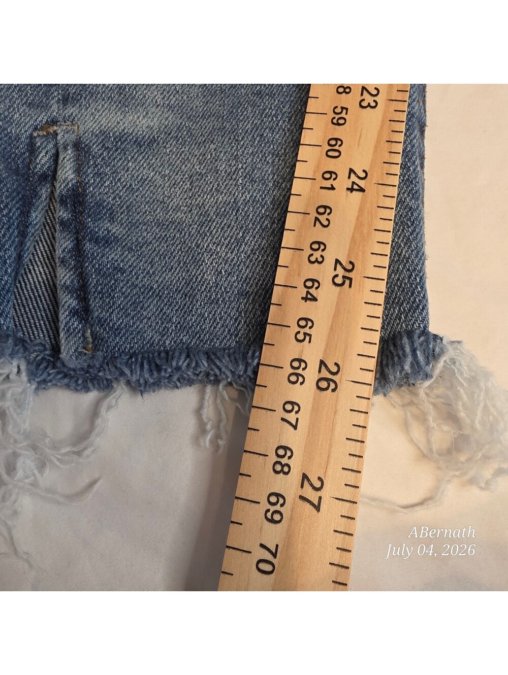 Kensie Vintage Luxe High Rise Skinny Raw Hem Ankle Denim size 26 - Picture 11 of 11